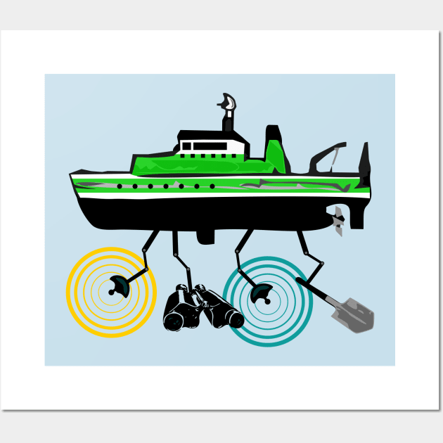 Research Vessel Wall Art by Scienceosaurus